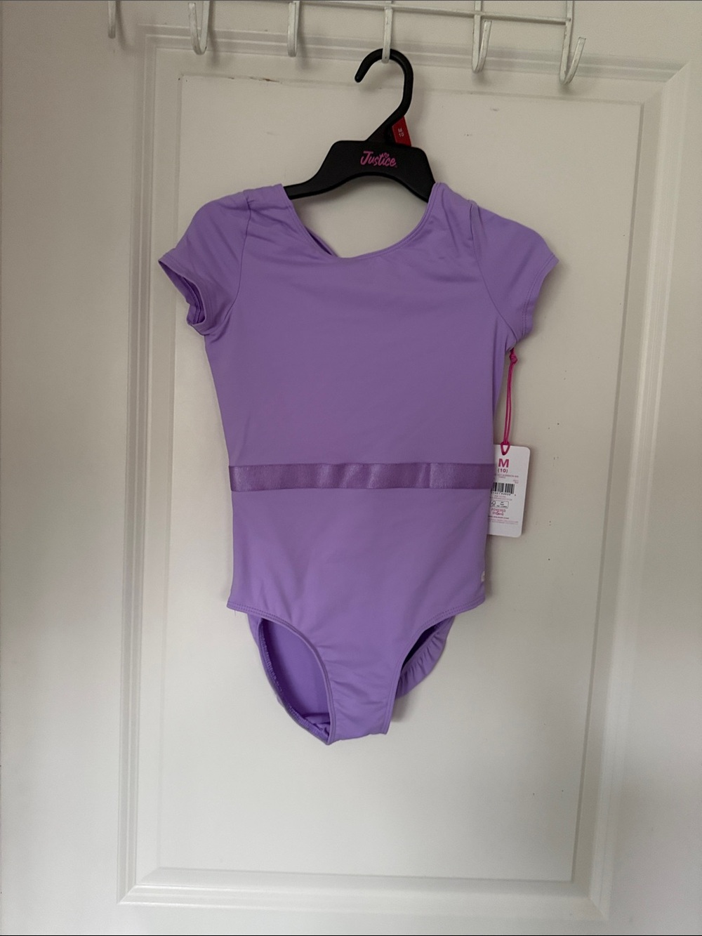 Justice Lavender Short Sleeve Dance Leotard One-Piece
